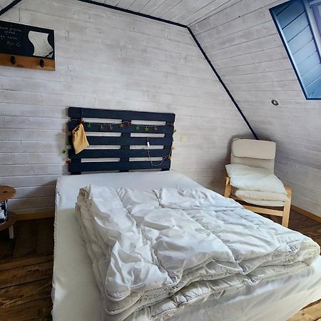 La Petite Maison En Bois Bleue Quiberville Eksteriør billede
