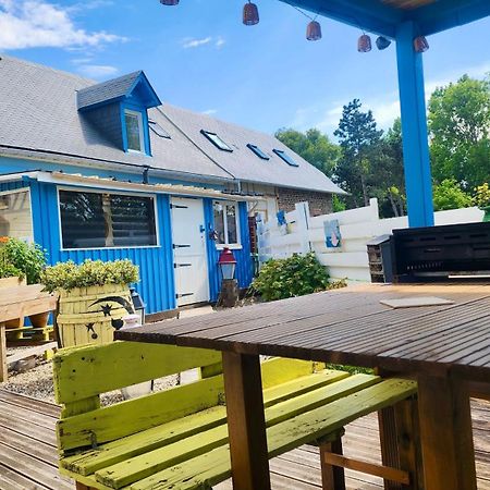 La Petite Maison En Bois Bleue Quiberville Eksteriør billede